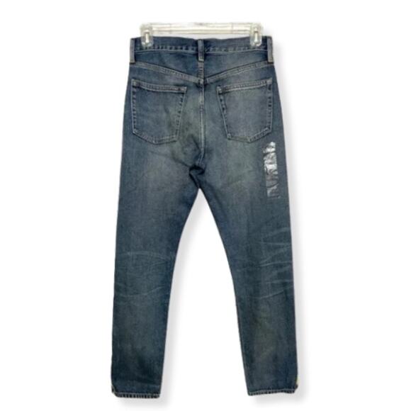 Polo Ralph Lauren Skinny Jeans High Waisted Slim Fit Beaded Slits Blue W 26 NWT - Picture 6 of 11